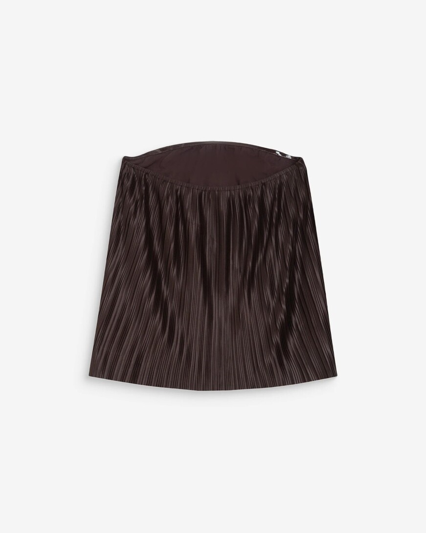 PLEATED BUSTIER TOP CHOCOLAT WEST,S