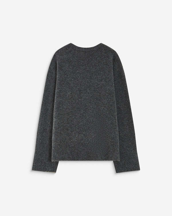 CREW-NECK SWEATER WITH EMBROIDERED TEXT IVOIRE AUBIN