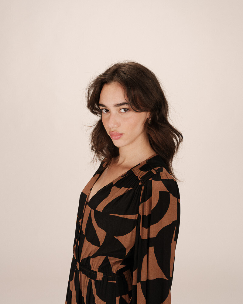 LONG DRESS CHOCOLAT SHELLY GRACE&MILA