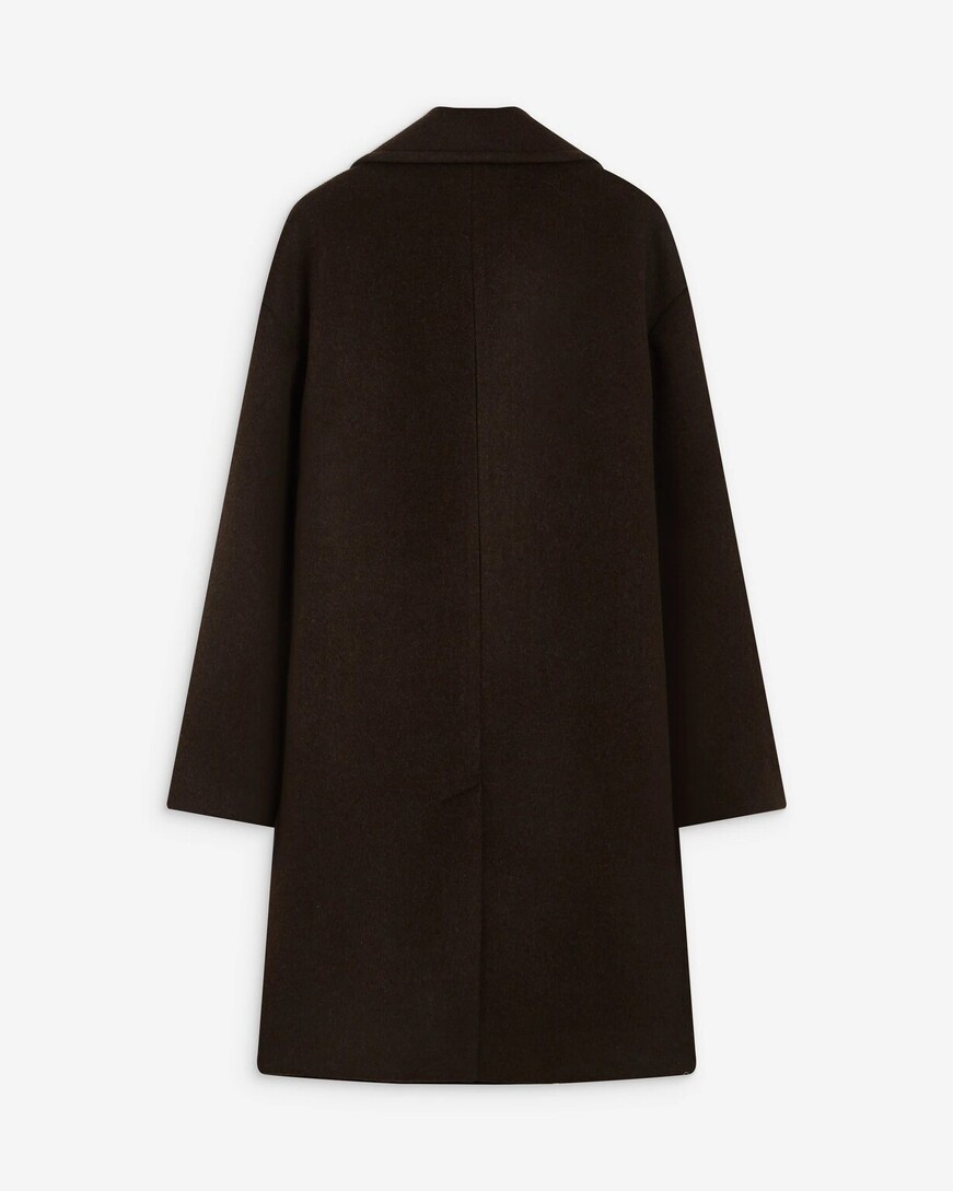 LONG DOUBLE-BREASTED COAT CHOCOLAT ALOIS