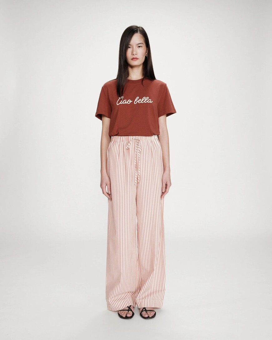 STRIPED PANTS CORAIL VOLUTE