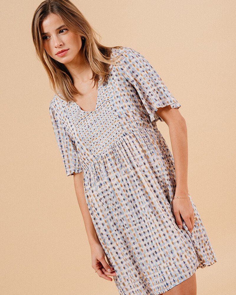 BLUE DRESS (MARSALA) GRACE&MILA