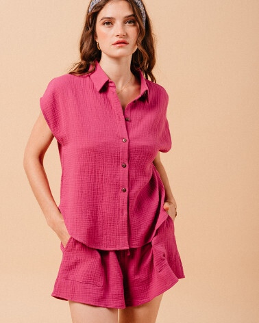 FUCHSIA SHORTS (MINI) GRACE&MILA,L