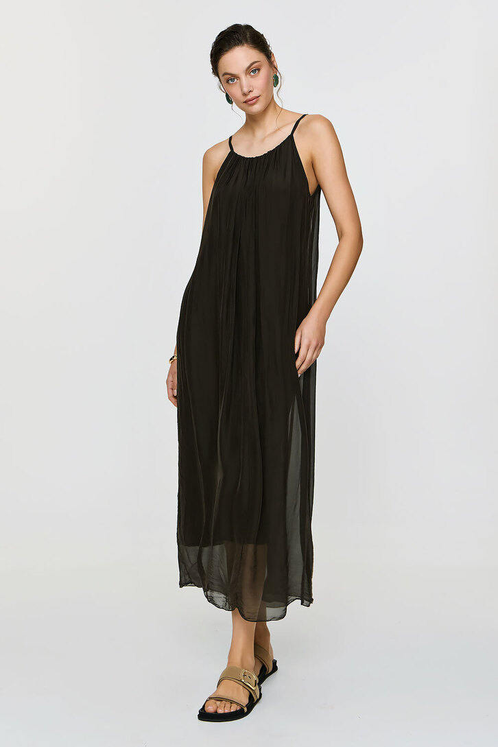 DIONE DRESS BROWN