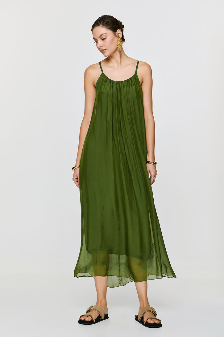 DIONE DRESS GREEN,os