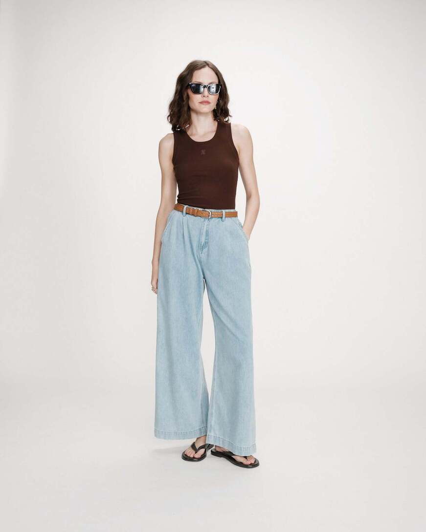 LEATHER BELT OCRE VILLETTE