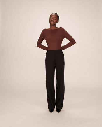 PANTALON NOIR STEWART GRACE&MILA