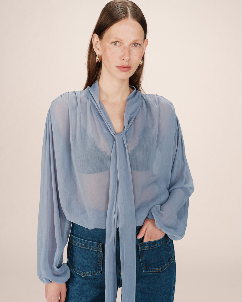 BLOUSE BLEUET SPLENDIDE GRACE&MILA