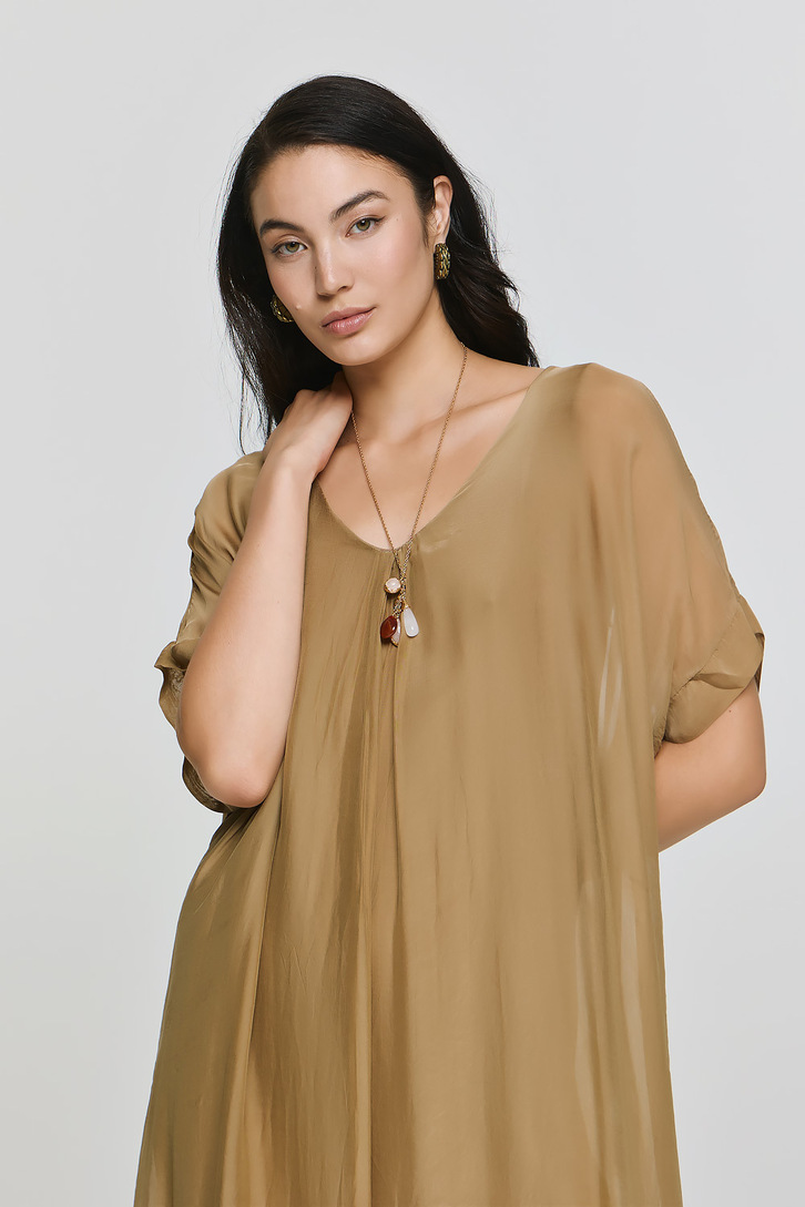 GAIA DRESS CAMEL