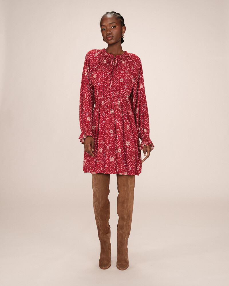 SHORT DRESS TERRACOTTA SENTIMENTALE GRACE&MILA,S