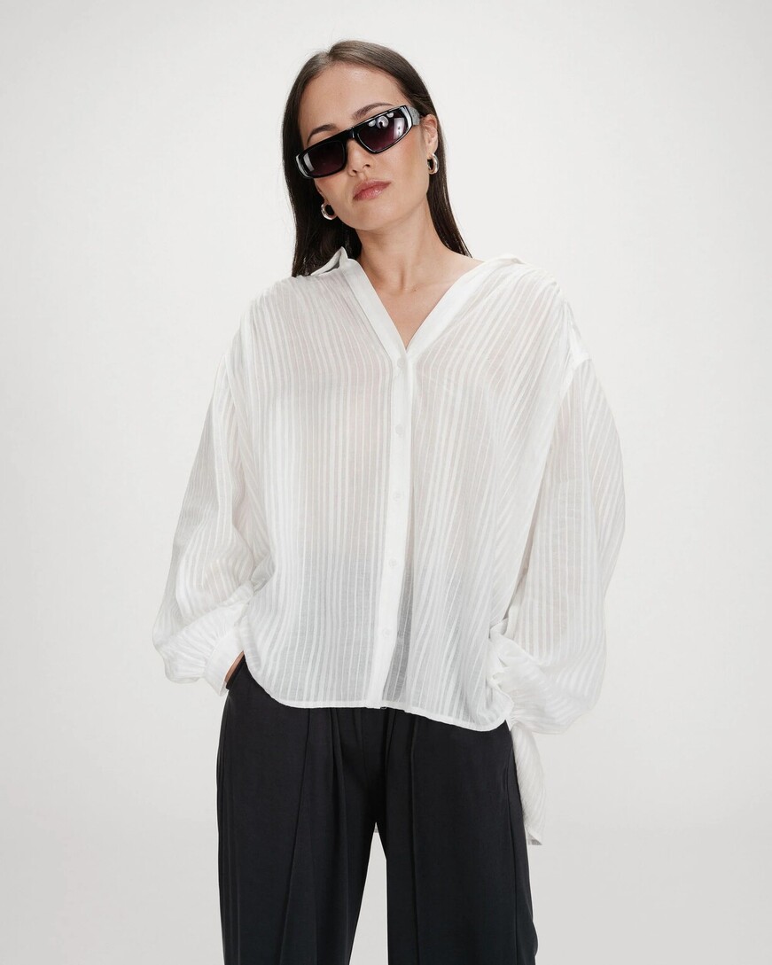 OVERSIZED COTTON SHIRT IVPIRE VIBES