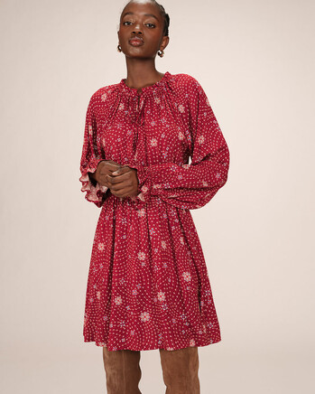 SHORT DRESS TERRACOTTA SENTIMENTALE GRACE&MILA