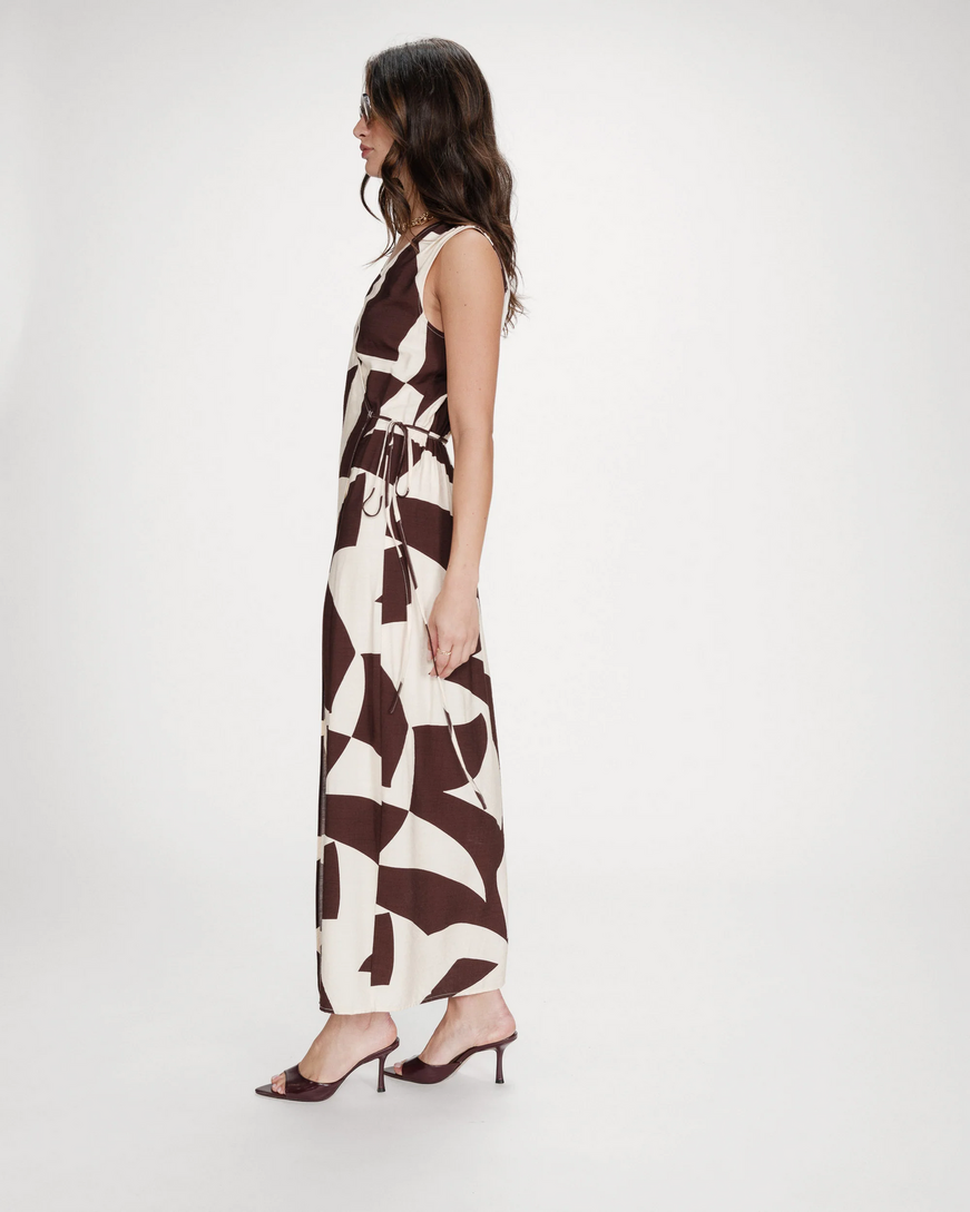 LONG WRAP DRESS CHOCOLAT VELLINE