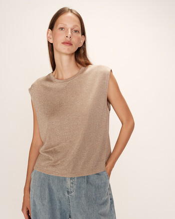 T-SHIRT TAUPE RIMBAUD GRACE&MILA