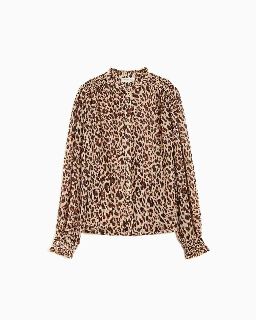 FLOWY PRINTED BLOUSE LEO ALMIRA
