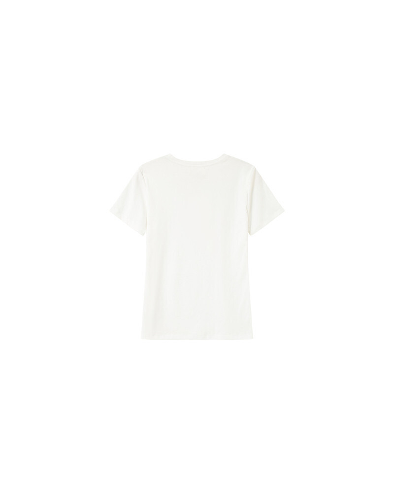 T-SHIRT ECRU POUSSIN GRACE&MILA