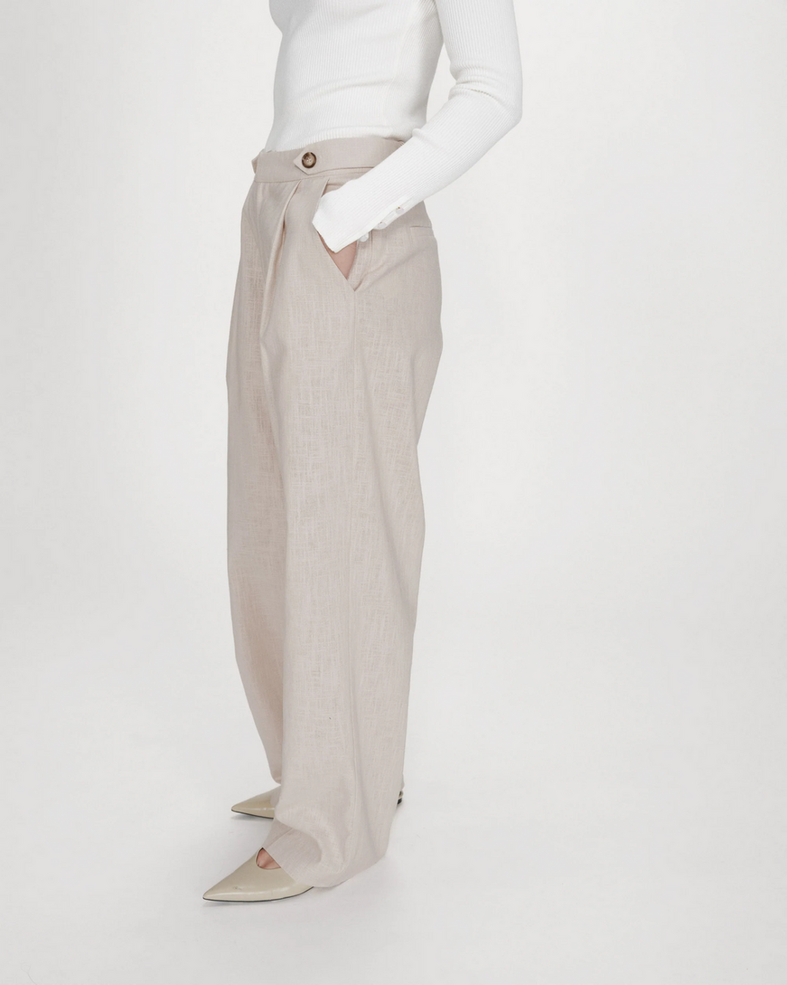 LINEN AND COTTON SUIT SABLE VELIZE