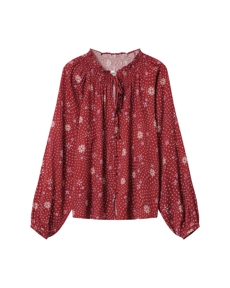 BLOUSE TERRACOTTA SCARLETT GRACE&MILA