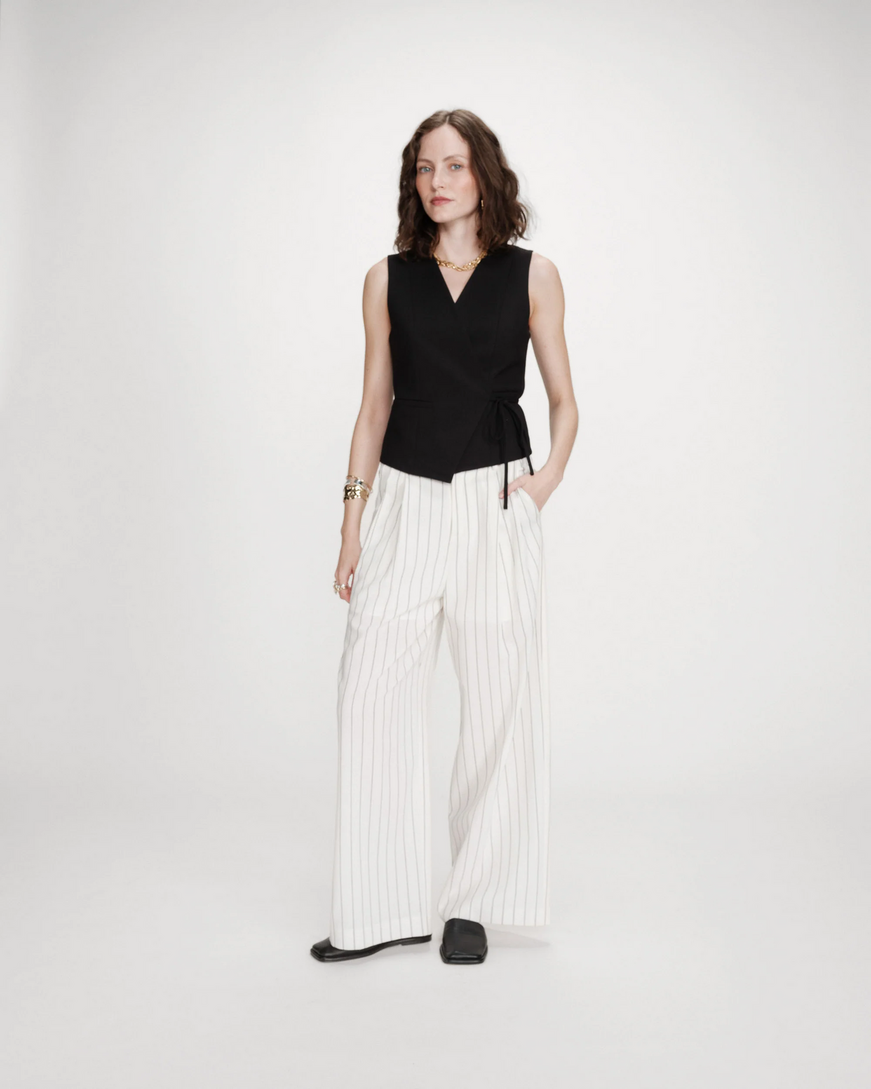 WRAP CARDIGAN NOIR VILMONT