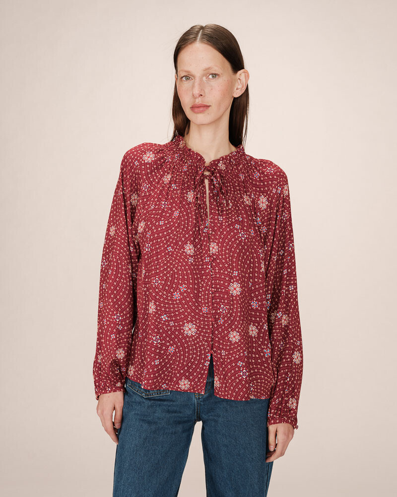 BLOUSE TERRACOTTA SCARLETT GRACE&MILA