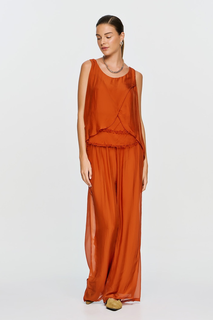 CALYPSO TOP BURNT ORANGE