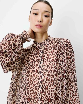 FLOWY PRINTED BLOUSE LEO ALMIRA