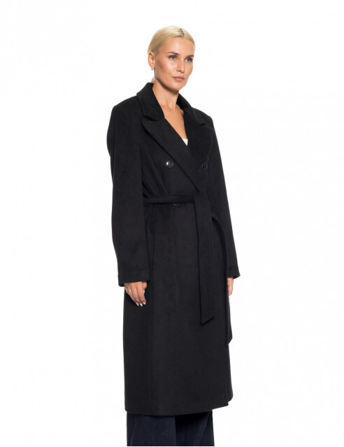 ΜΑΚΡΥ ΠΑΛΤΟ ΜΑΥΡΟ BISTON