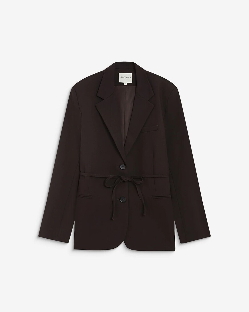 FITTED SUIT CHOCOLAT ACARIO