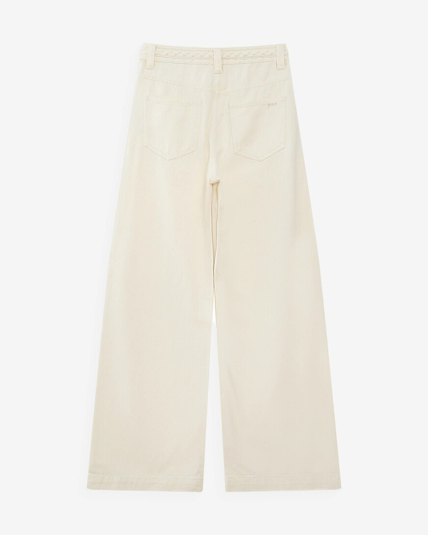 WIDE-LEG JEANS ECRU JADEN