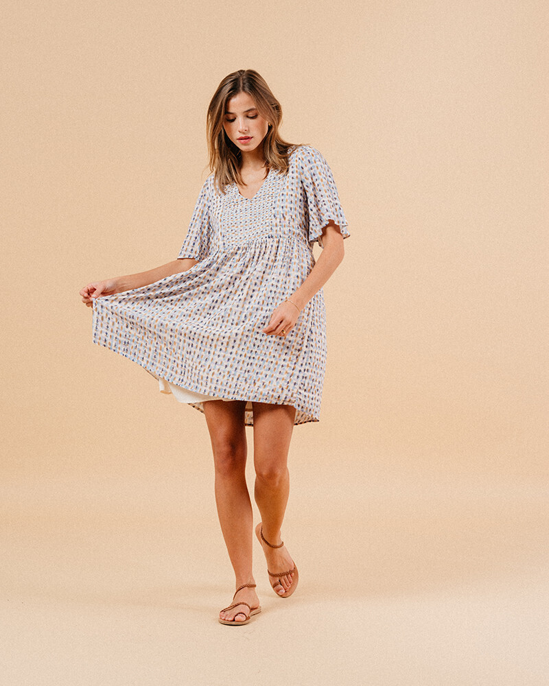BLUE DRESS (MARSALA) GRACE&MILA