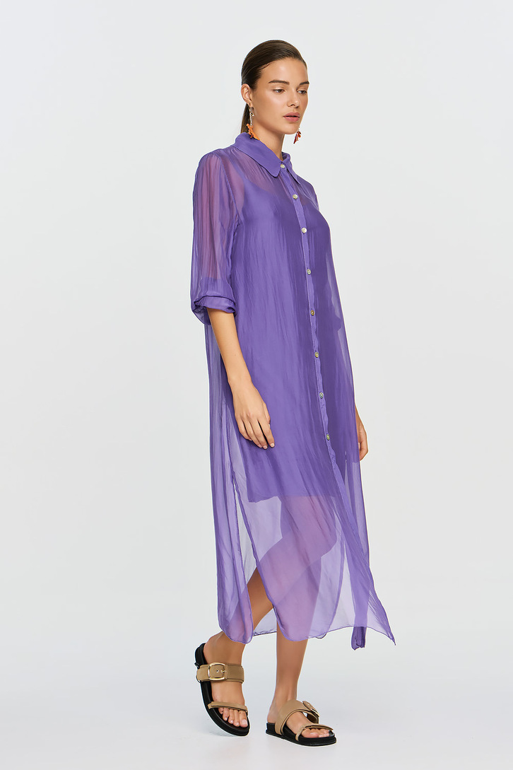 APHRODITE LONG SHIRT PURPLE