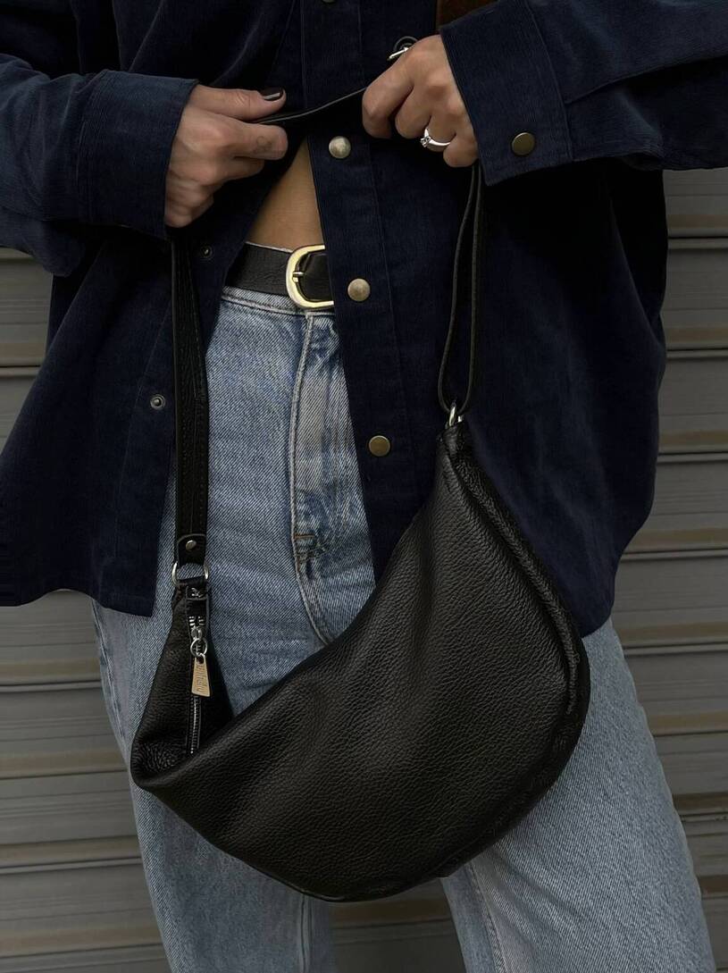 ΧΕΙΡΟΠΟΙΗΤΗ ΤΣΑΝΤΑ ΩΜΟΥ ΜΑΥΡΗ ( BELT BAG PENY ) OPHELIA