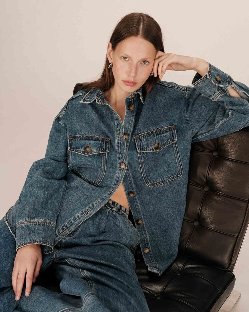 CHEMISE VINTAGE BLUE SYDNEY