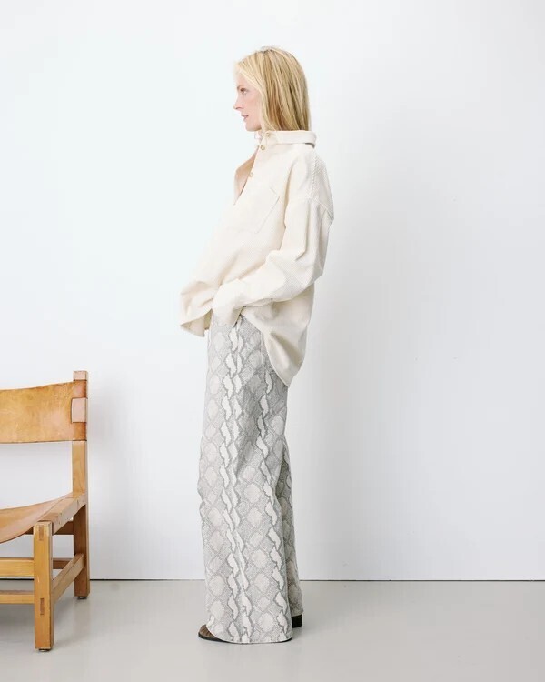 RELAXED CORDUROY SHIRT ECRU ANGE