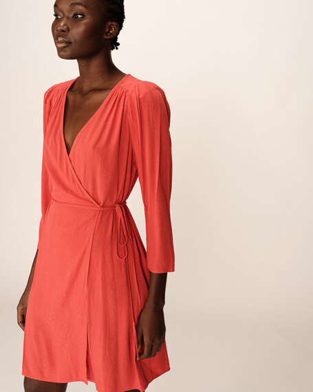 SHORT DRESS TERRACOTTA PERCY GRACE&MILA