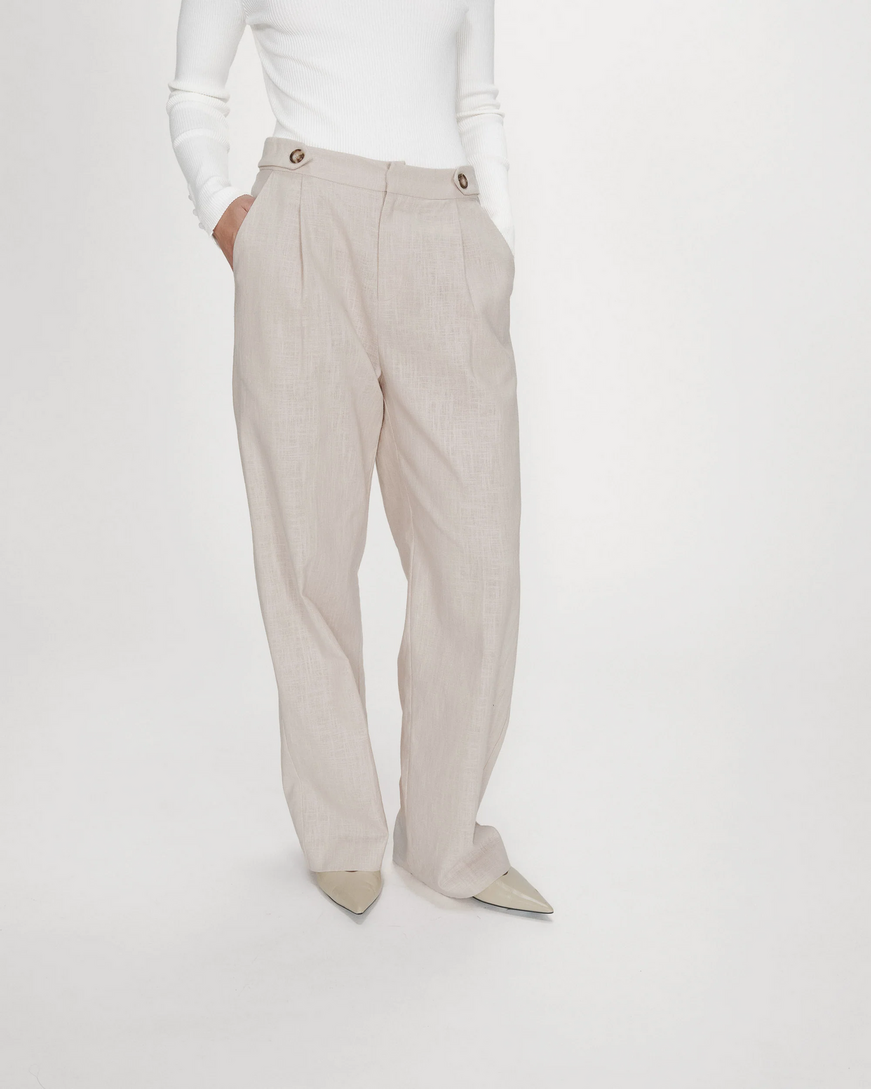 LINEN AND COTTON SUIT SABLE VELIZE