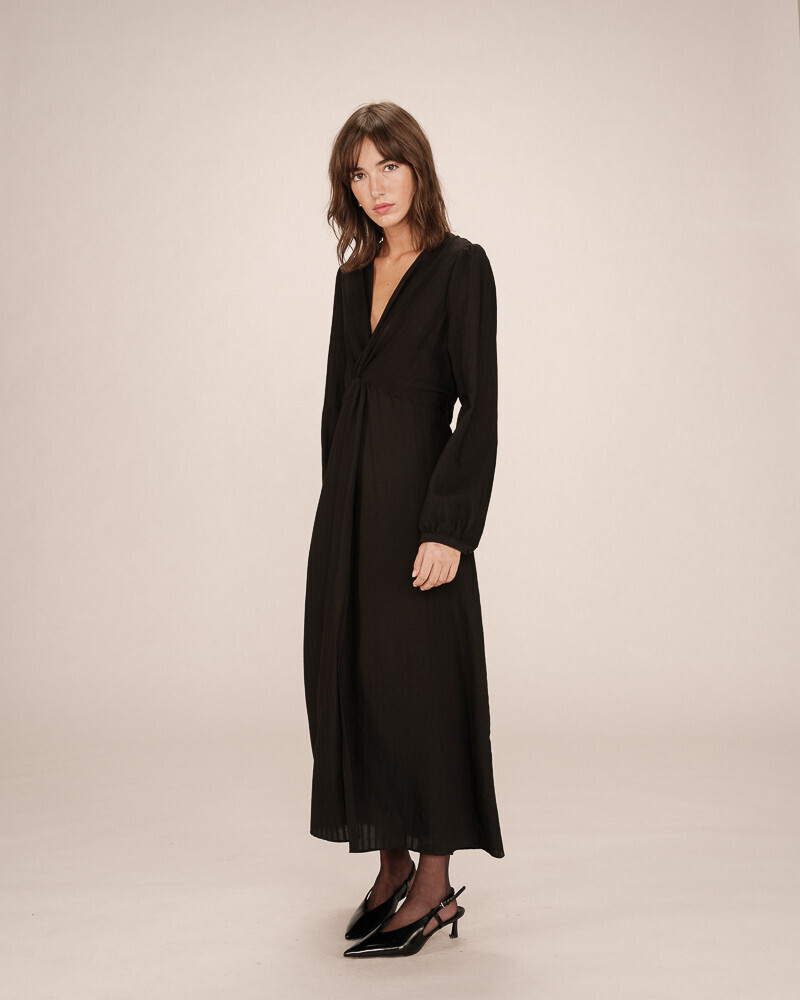 LONG DRESS NOIR SHIRLEY GRACE&MILA
