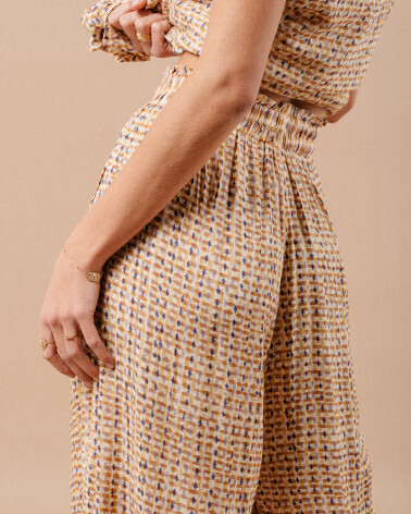 BEIGE DYED PANTS (MASHA) GRACE&MILA