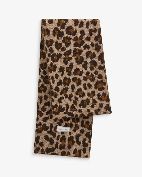 PRINTED JACQUARD SCARF LEO ADRA