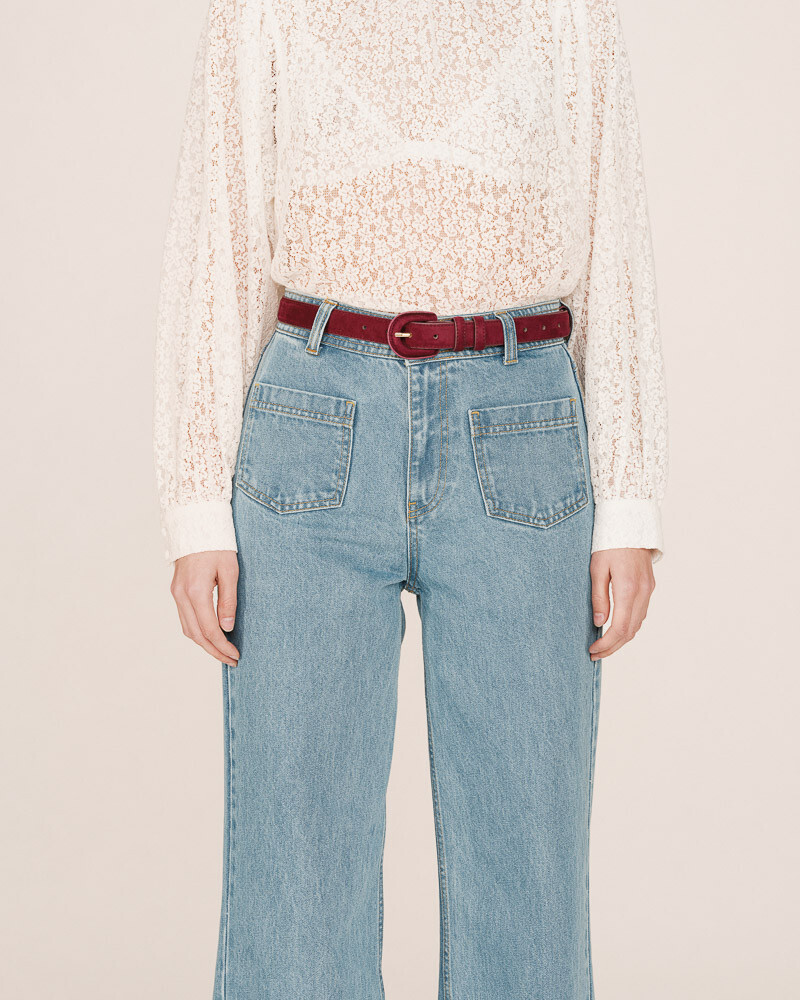 CEINTURE BORDEAUX SCOTLAND GRACE&MILA