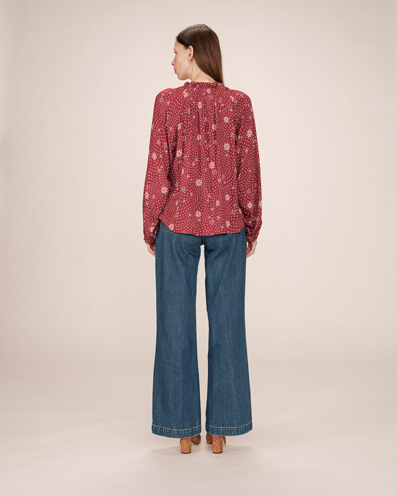 BLOUSE TERRACOTTA SCARLETT GRACE&MILA