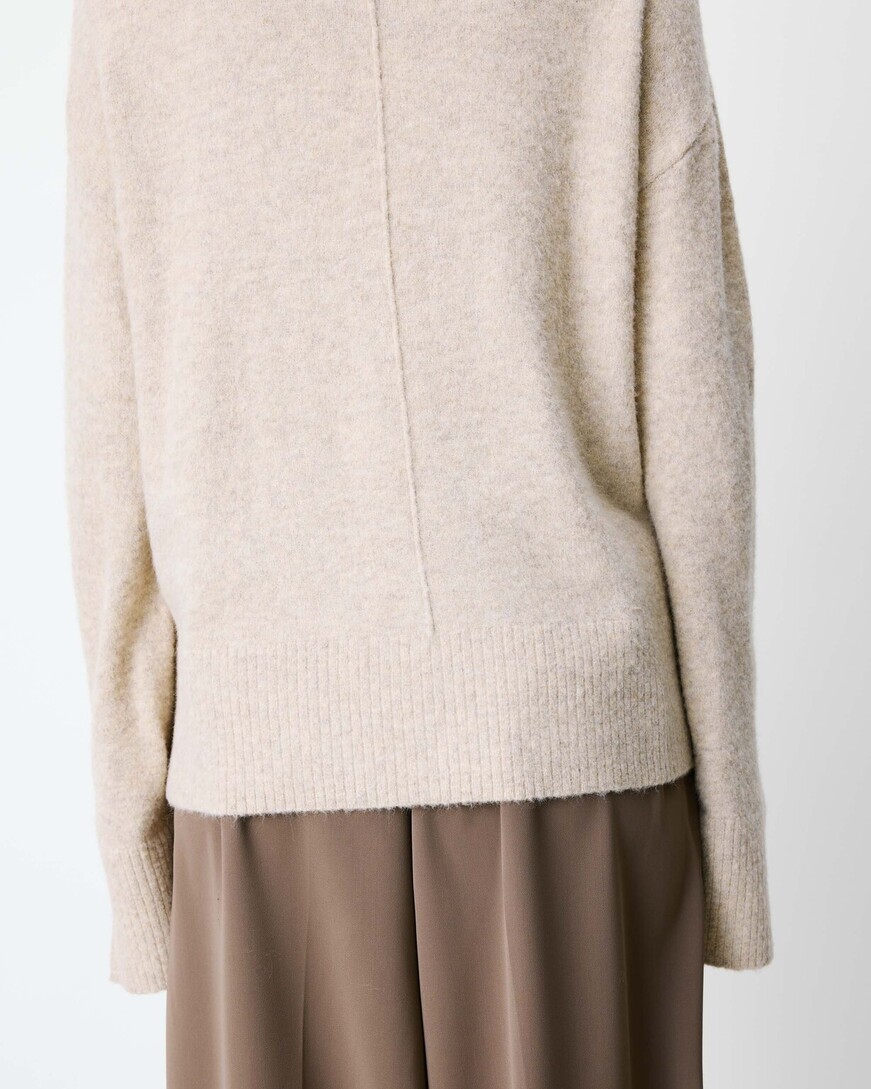 HIGH-NECK KNIT SWEATER SABLE ADELICE