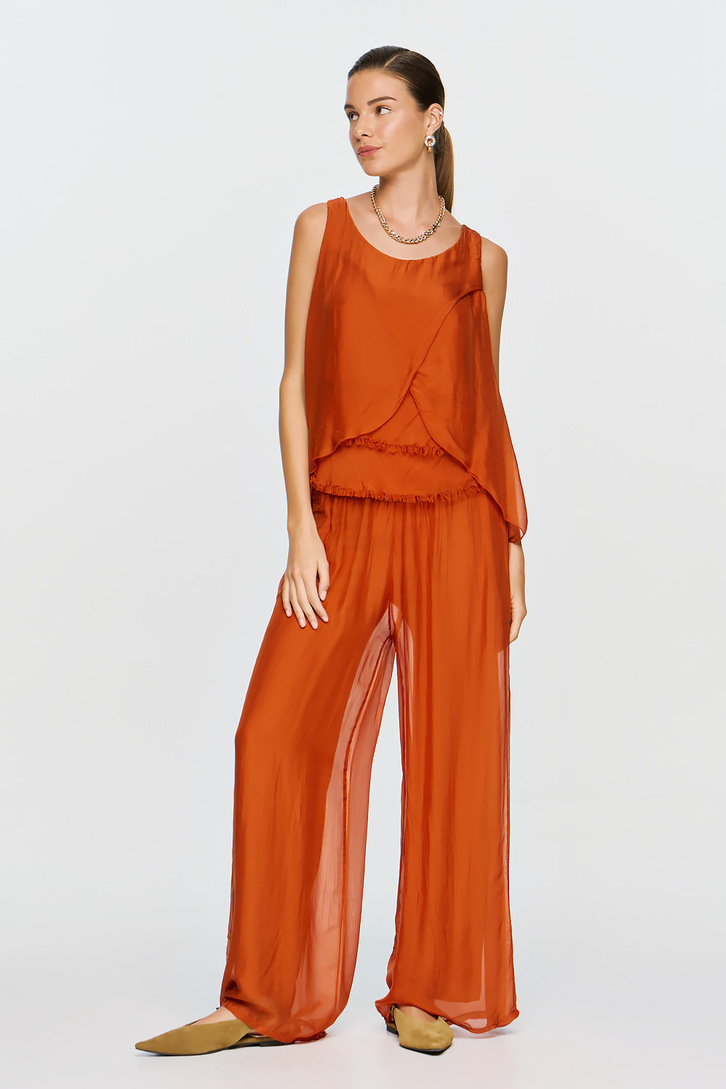 CALYPSO TOP BURNT ORANGE