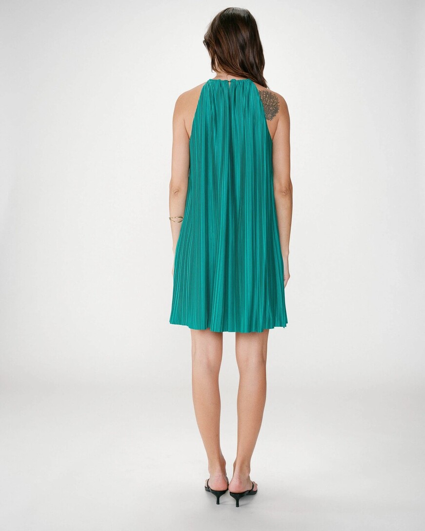 PLEATED SHORT DRESS EMERAUDE WILONA