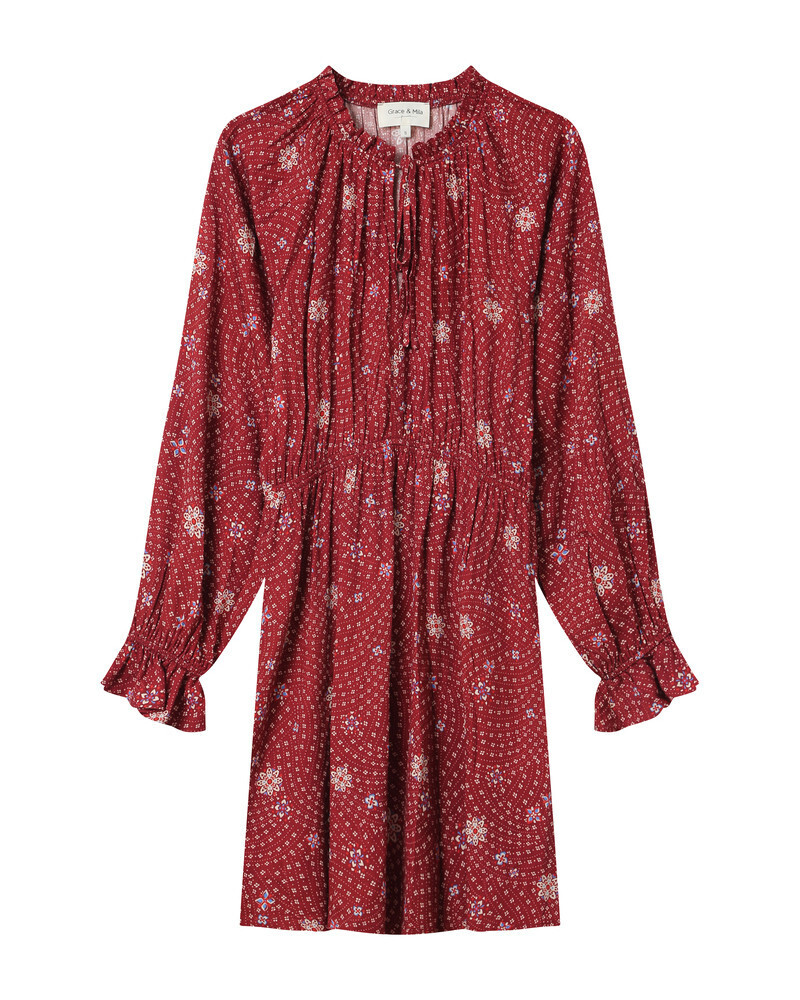 SHORT DRESS TERRACOTTA SENTIMENTALE GRACE&MILA,S