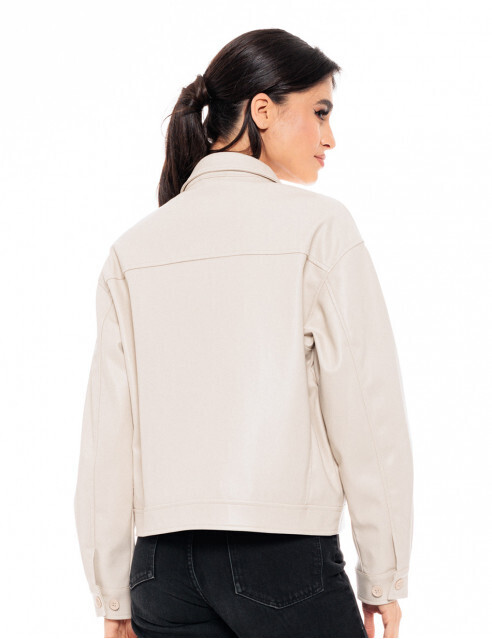 FASHION COAT SAND ECO LEATHER