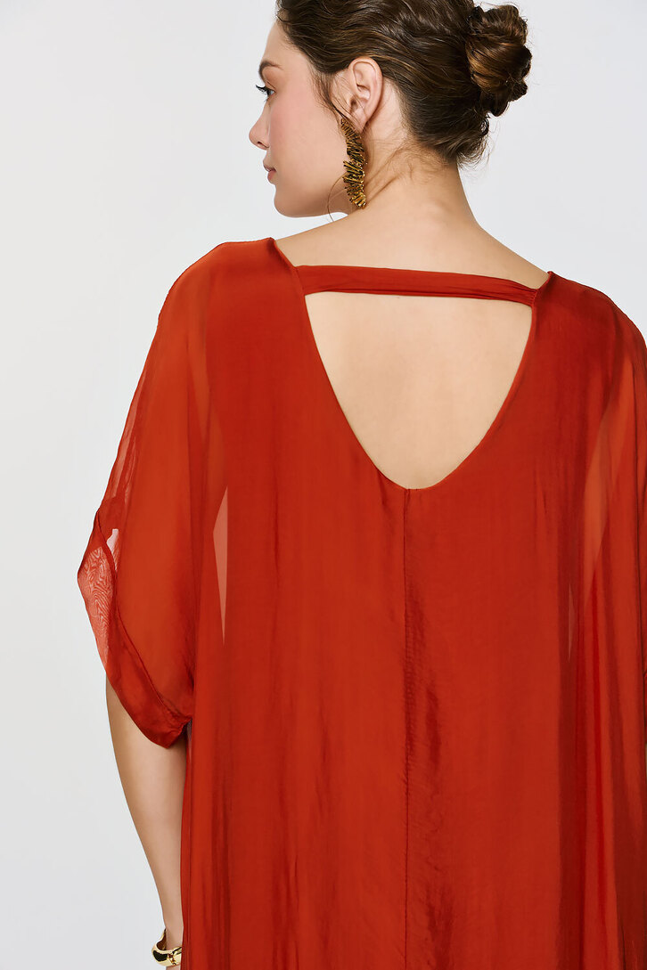 GAIA DRESS BURNT ORANGE,os