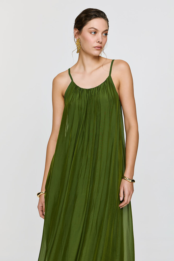 DIONE DRESS GREEN,os