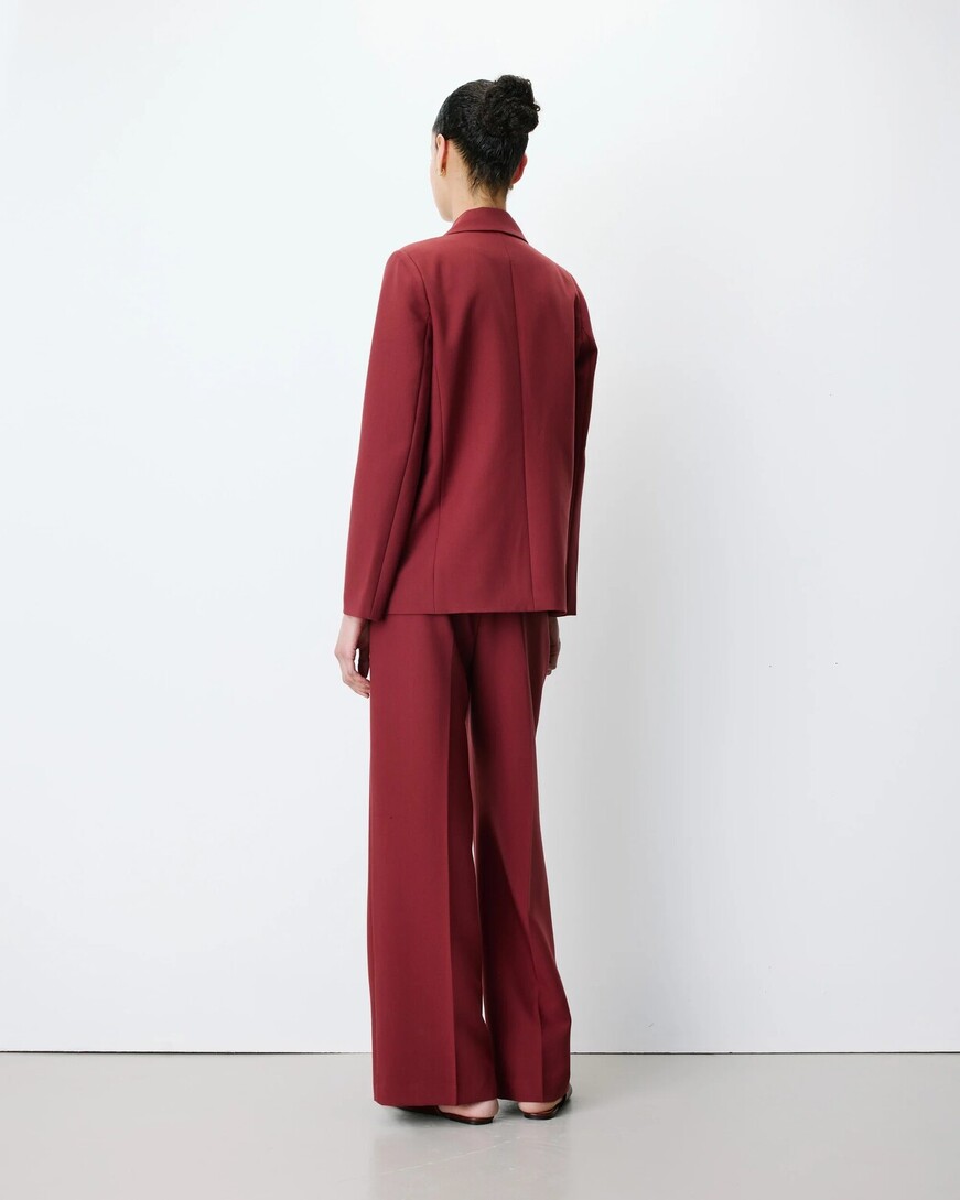 DOUBLE-BREASTED SUIT TERRACOTTA NOIX