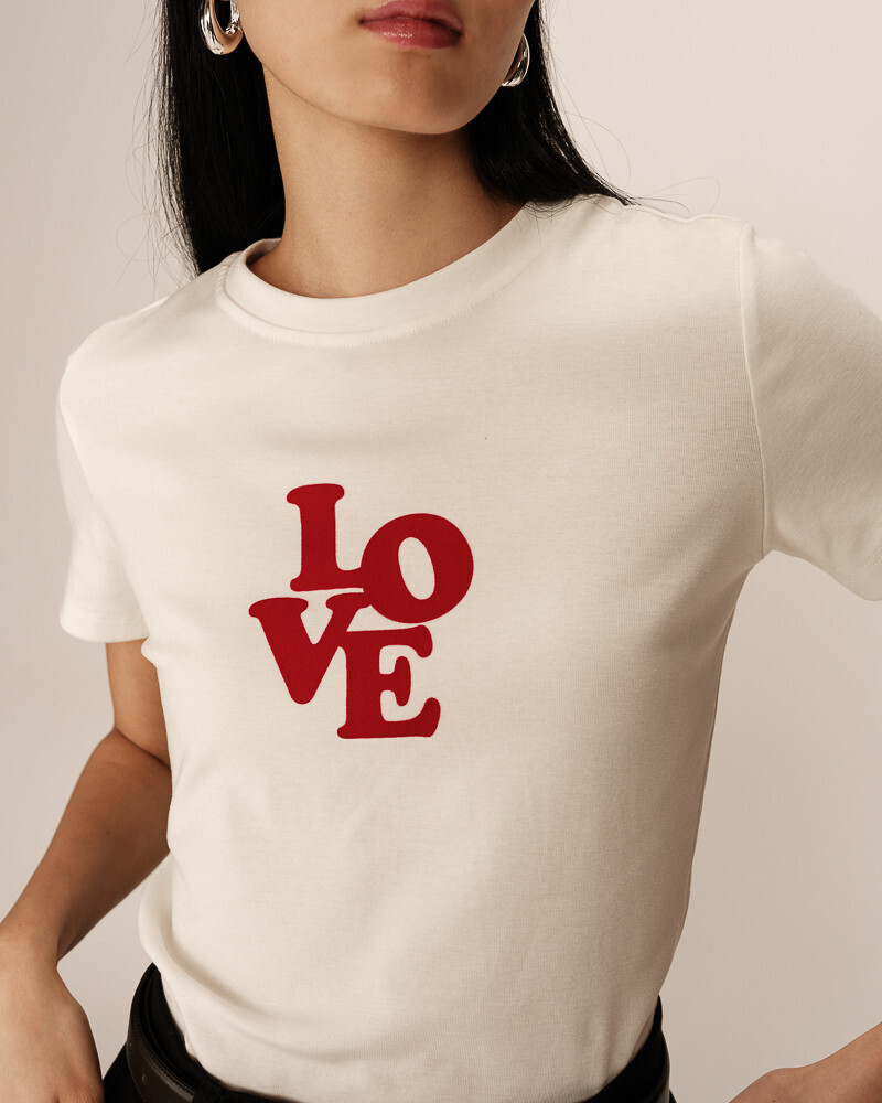 T-SHIRT ECRU POUSSIN GRACE&MILA